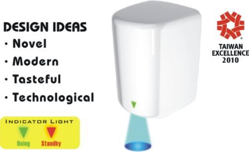 Taiwan Excellence 2010 - Adjustable High Speed Hand Dryer HK-JA01